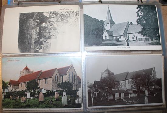 Sussex Churches: An album of 420 postcards - Albourne to Yapton(-)